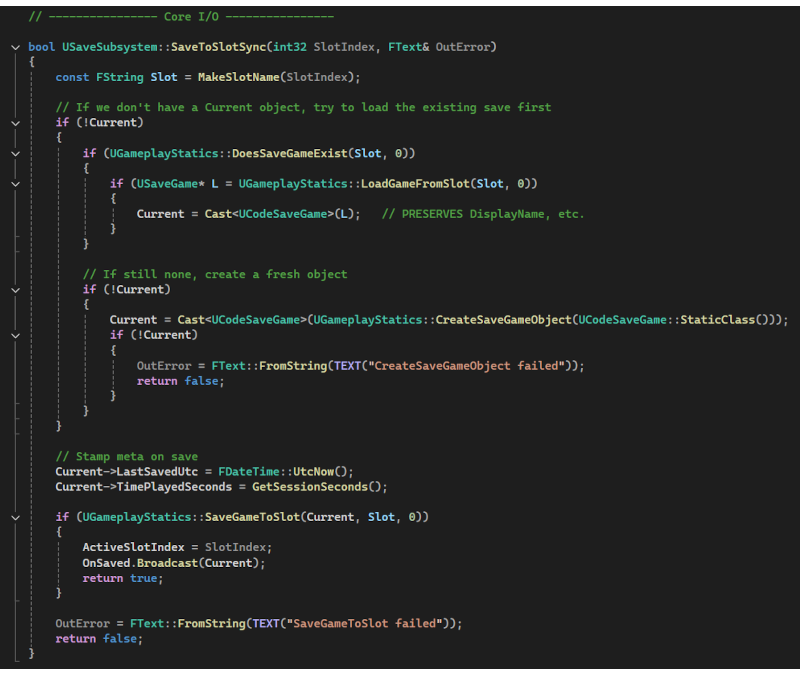 Save Manager class screenshot placeholder